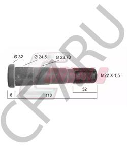 717235 PEGASO Болт крепления колеса в городе Екатеринбург