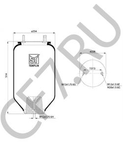 4159NP05 CONTITECH пневмоамортизатор в городе Екатеринбург