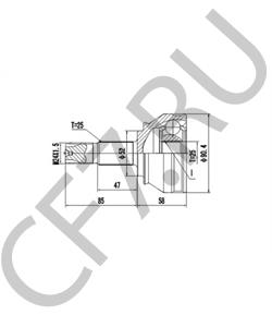 5929237 ABARTH Шарнир, приводной вал в городе Екатеринбург