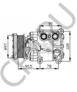 210263 MORRIS Компрессор, кондиционер в городе Екатеринбург