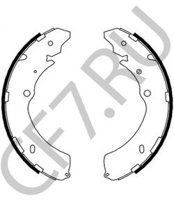 3502160D01 NO NAME Колодки тормозные GREAT WALL задние барабанные (4шт.) в городе Екатеринбург