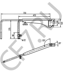 4 713 318 40 CASE IH Кронштейн, наружное зеркало в городе Екатеринбург