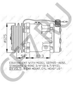 123/04999 JCB (BAMFORD) Компрессор, кондиционер в городе Екатеринбург