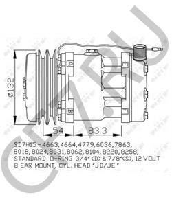 84018087 FORD NEW HOLLAND Компрессор, кондиционер в городе Екатеринбург