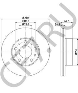 71738905 Fiat/Alfa Romeo/Lancia диск торм пер [ORG в городе Екатеринбург