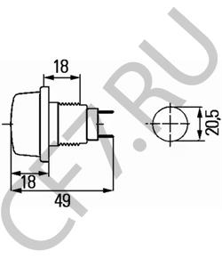90 51992 7 HAKO Стояночный огонь в городе Екатеринбург