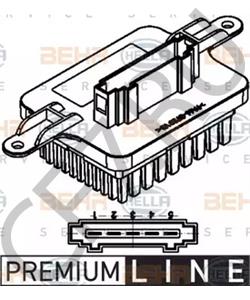 6441cq Peugeot-Citroen РЕЗИСТОР ВЕНТИЛЯТОРА ОТОПИТЕЛЯ в городе Екатеринбург
