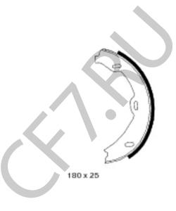 A2204200520 MERCEDES-BENZ Комплект тормозных колодок, стояночная тормозная система в городе Екатеринбург