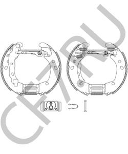 7701208357 Пекар Колодка тормозная задняя ВАЗ Vesta (к-т 4 шт) в городе Екатеринбург