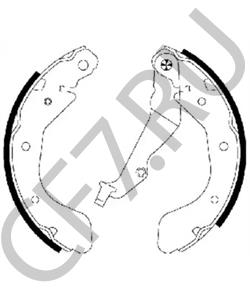 93740252 DAEWOO Колодки тормозные барабанные в городе Екатеринбург