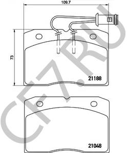 1903488 IVECO Комплект тормозных колодок, дисковый тормоз в городе Екатеринбург