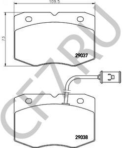 1906158 IVECO Комплект тормозных колодок, дисковый тормоз в городе Екатеринбург