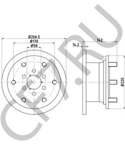 93800492 IVECO Тормозной диск в городе Екатеринбург