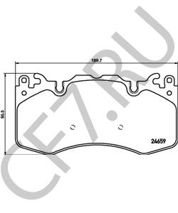 LR020362 Land Rover Комплект тормозных колодок, дисковый тормоз в городе Екатеринбург