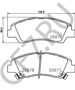 58101-B9A30 MAXION Комплект тормозных колодок, дисковый тормоз в городе Екатеринбург