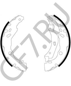 440609415R Пекар Колодка тормозная ВАЗ Lada XRAY, NISSAN Note задняя барабанная (к-т.); в городе Екатеринбург