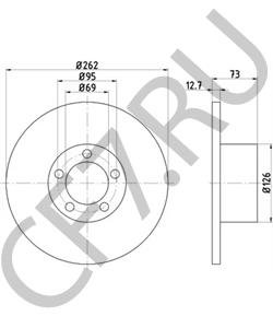 1549701 TVR Тормозной диск в городе Екатеринбург