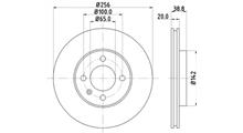 VW/SEAT Тормозной диск