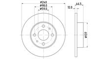 Alfa/Fiat/Lancia Диск тормозной 71738423