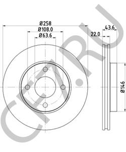 DD593325XC MITSUBISHI Тормозной диск в городе Екатеринбург