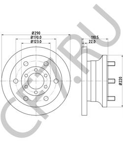 1908792 IVECO Тормозной диск в городе Екатеринбург