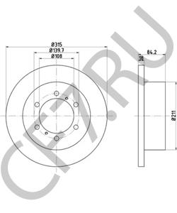 MB618797 MITSUBISHI Тормозной диск в городе Екатеринбург