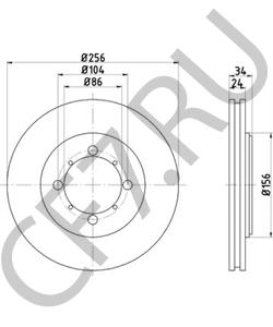 MB618628 MITSUBISHI Тормозной диск в городе Екатеринбург