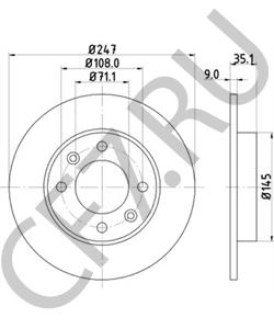 4246.X8 CITROËN (DF-PSA) Тормозной диск в городе Екатеринбург