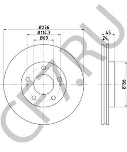 MR449817 MITSUBISHI Тормозной диск в городе Екатеринбург