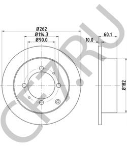 MB668083 MITSUBISHI Тормозной диск в городе Екатеринбург