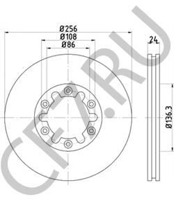 UH8133251 FORD ASIA / OCEANIA Тормозной диск в городе Екатеринбург