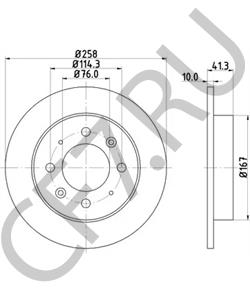 584112F100 KIA (DYK) Тормозной диск в городе Екатеринбург