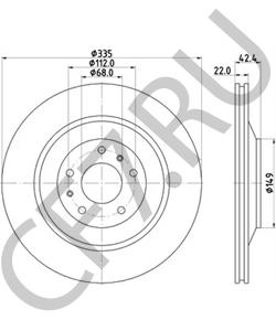 3D0615601C BENTLEY Тормозной диск в городе Екатеринбург