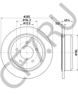 52008184 JEEP VIASA Тормозной диск в городе Екатеринбург