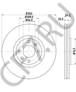 4249J8 CITROËN (DF-PSA) Тормозной диск в городе Екатеринбург