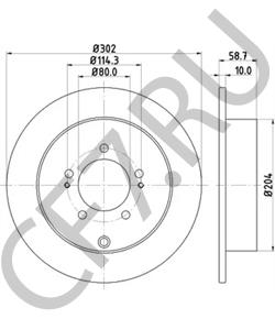 4615A035 JEEP (BJC) Тормозной диск в городе Екатеринбург
