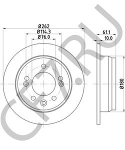 584111H300 HYUNDAI (BEIJING) Тормозной диск в городе Екатеринбург