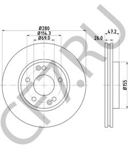 517122E300 HYUNDAI (BEIJING) Тормозной диск в городе Екатеринбург