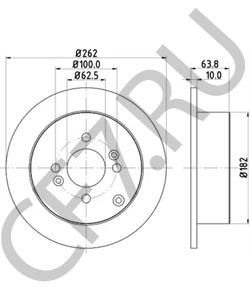 584111C800 HYUNDAI (BEIJING) Тормозной диск в городе Екатеринбург