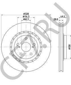43512-48110 TOYOTA (GAC) Тормозной диск в городе Екатеринбург