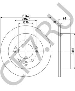 584113S000 HYUNDAI (BEIJING) Тормозной диск в городе Екатеринбург