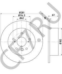 42431-06170 TOYOTA (GAC) Тормозной диск в городе Екатеринбург