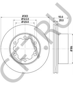 9064230112 MB ДИСК ТОРМОЗНОЙ ЗАДНИЙ /BREMSSCHEIBE в городе Екатеринбург