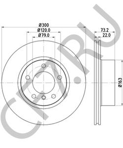 34116792217 CM Диск тормозной BMW 3-СЕРИЯ F30/F31/F80 (2011-2020) передний "OEM в городе Екатеринбург