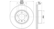 CM Диск тормозной BMW 3-СЕРИЯ F30/F31/F80 (2011-2020) передний "OEM