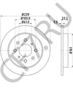 42510TG5H00 HONDA (GAC) Тормозной диск в городе Екатеринбург