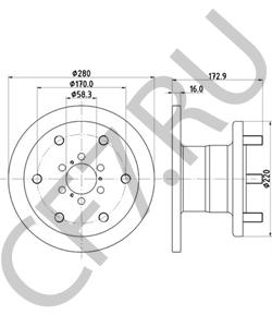1904531 IVECO Тормозной диск в городе Екатеринбург