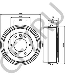 91118872 SAAB Тормозной барабан в городе Екатеринбург