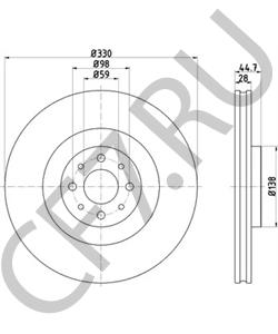 51827474 LANCIA Тормозной диск в городе Екатеринбург