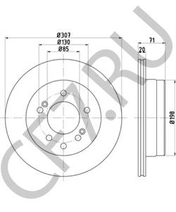 4840121001 Ssang Yong Диск тормозной задний в городе Екатеринбург